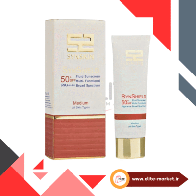 ضد آفتاب فلوئید 50+ SPF ساین شیلد ساین اسکین، رنگی مدیوم ، مناسب انواع پوست