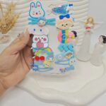 پک گیره مو دخترانه فانتزی خرسی (رنگ آبی)