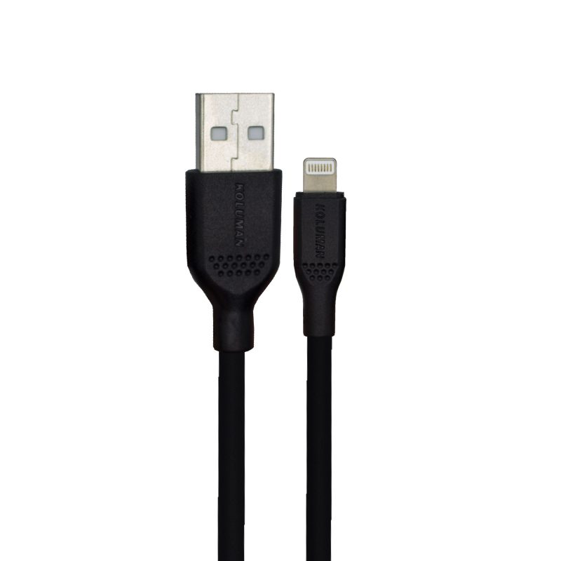 کابل تبدیل USB به لایتنینگ کلومن مدل KD - 02 طول 1 متر مشکی