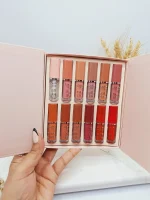 پک رژ لب مایعی 12 تایی درب دار برند دراگون رانی کیفیت عالی کد 6810