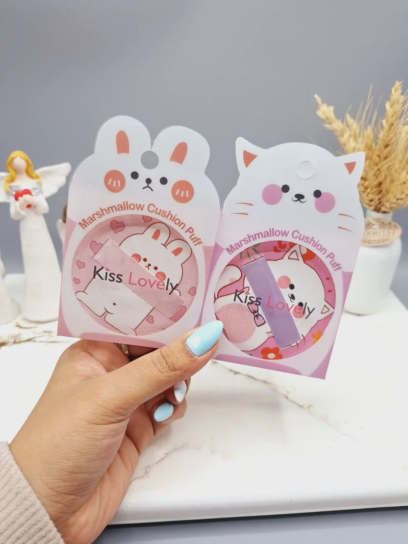 پد انگشتی خرگوشی کیوت سایز بزرگ مخصوص میکاپ برند Kiss Lovely کد FP3069 - Image 3