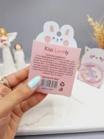 پد انگشتی خرگوشی کیوت سایز بزرگ مخصوص میکاپ برند Kiss Lovely کد FP3069 - Image 4