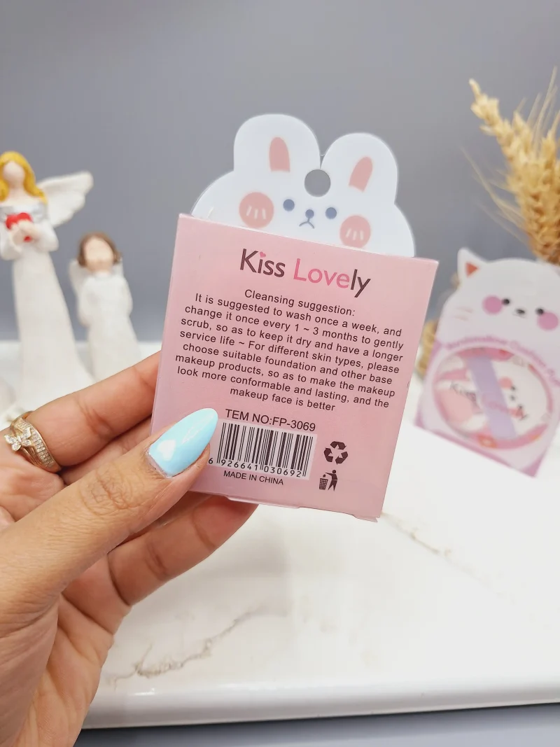 پد انگشتی خرگوشی کیوت سایز بزرگ مخصوص میکاپ برند Kiss Lovely کد FP3069 - Image 2