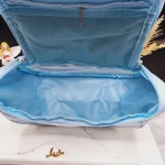 کیف آرایشی واشبگ بیضی آبی سایز بزرگ WASHBAG