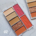 پالت 7رنگ رژ گونه و سایه چشم عطری اورجینال Merrycolor کد MC1109 - Image 4