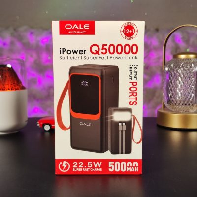 پاوربانک ۵۰۰۰۰ میلی آمپر OALE مدل Q50000