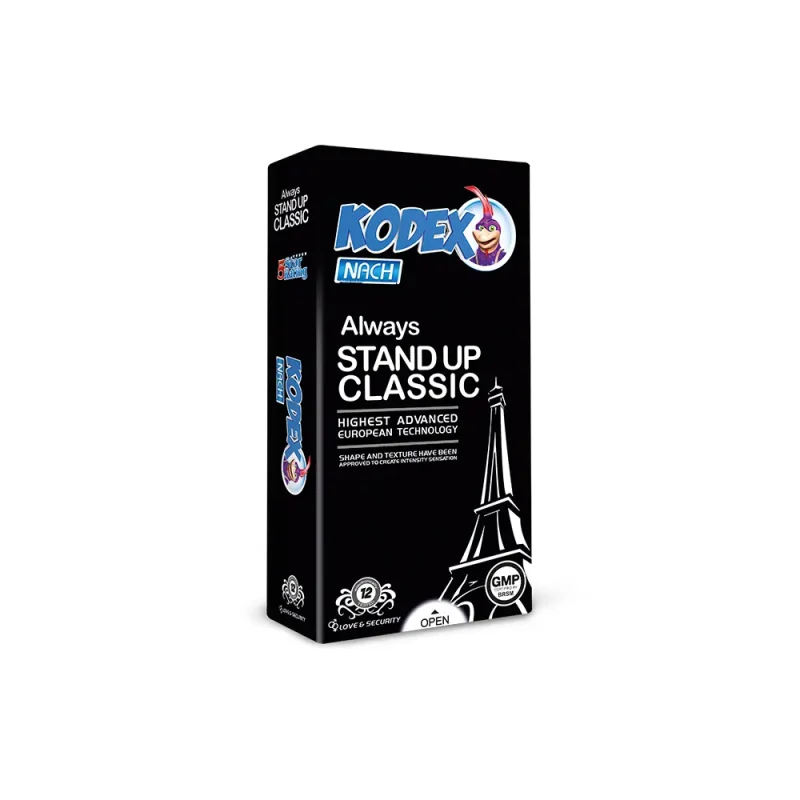 کاندوم کدکس مدل Stand Up Classic بسته 12 عددی