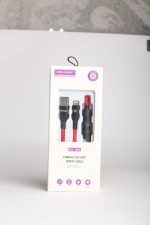 کابل تبدیل USB به USB-C کلومن مدل KD-L66 طول 1 متر قرمز