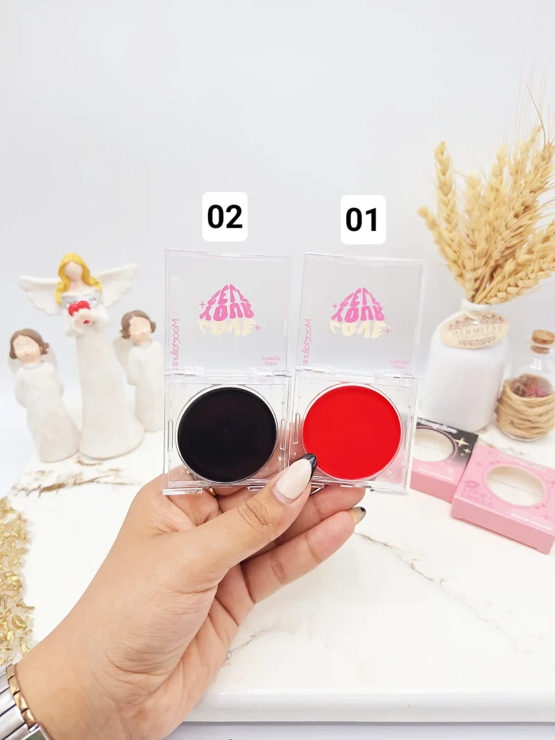 تینت لب و گونه جادویی سیاه برند موکالرو مدل LOVE YOUR SELF کد ES3766