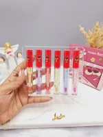 پک 6 تایی لیپ گلاس شاین دار خرس عاشق برند POWER flormar کد 1018 - Image 2