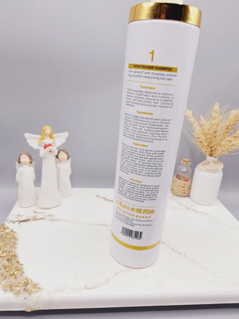 شامپو و ماسک مو احیا 100درصد و صافی 90 درصد و تثبیت‌ سفید کویین کیفیت عالی