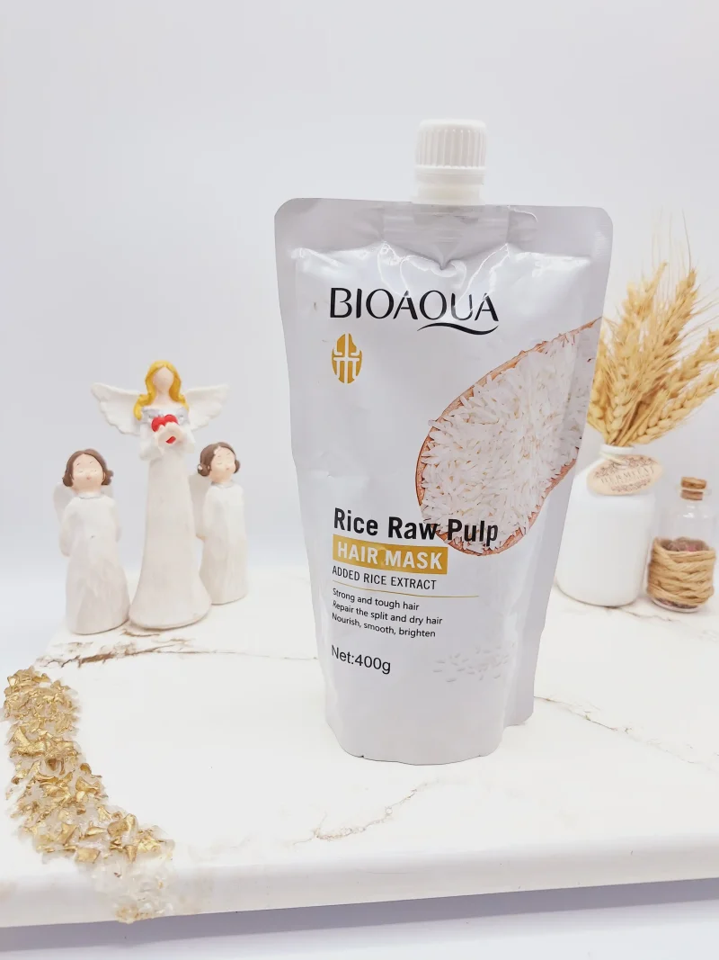ماسک موی ساندیسی تقویتی برنج بیوآکوا حجم 400 گرم کد 09883