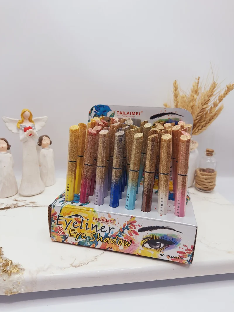 خط چشم رنگی مات ماژیکی برند تایلامی پوکه گلیتری کد NO.:TLM-E118