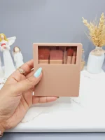 ست براش پر تراکم آینه دار و باکس دار  رنگ (نود یا قهوه ای) - Image 4