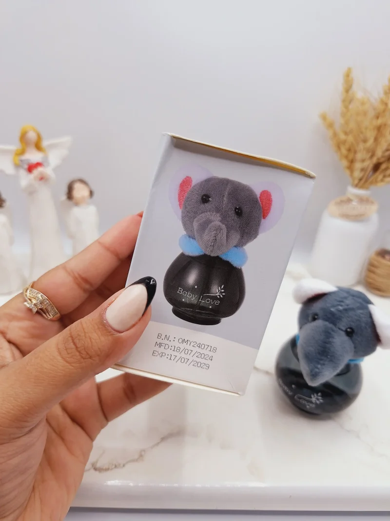 ادکلن عروسکی کودک مدل فیل طوسی 50 میل کد OMY-X195