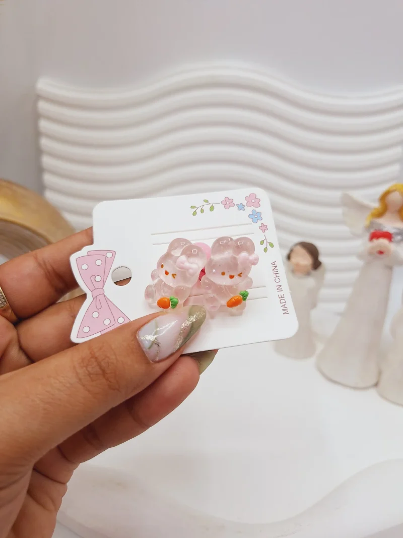 کش مو فانتزی طرح خرسی و حیوانات و دختر