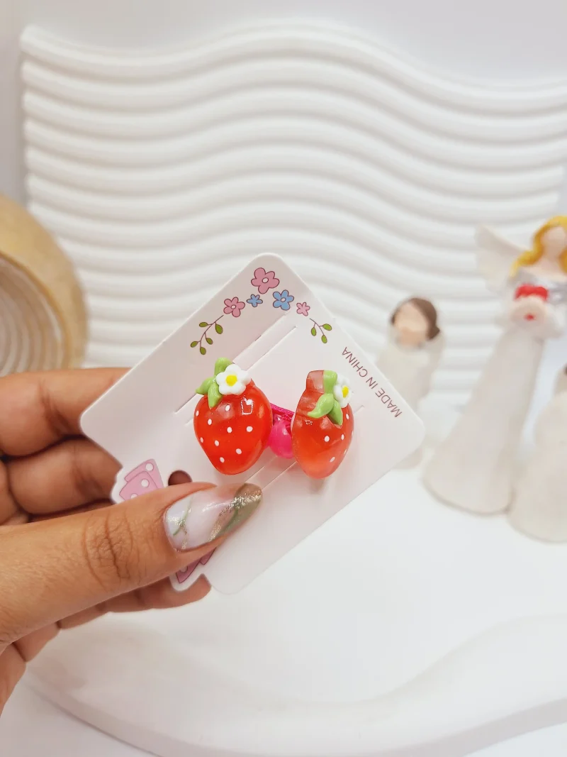 کش مو فانتزی طرح خرسی و حیوانات و دختر