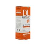 کرم ضد آفتاب بدون رنگ درمالیفت مدل SPF50 محافظ UVA ،UVB، ضد آب، مناسب پوست چرب حجم 40 میلی‌لیتر