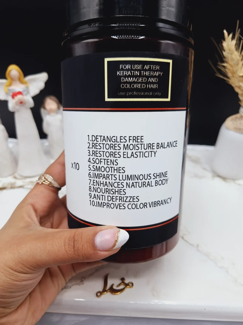 ماسک موی معجزه آسا آرگان+پروتئین وزن 1000ml برند لیز LIZZE ساخت برزیل کد 4614 - Image 6