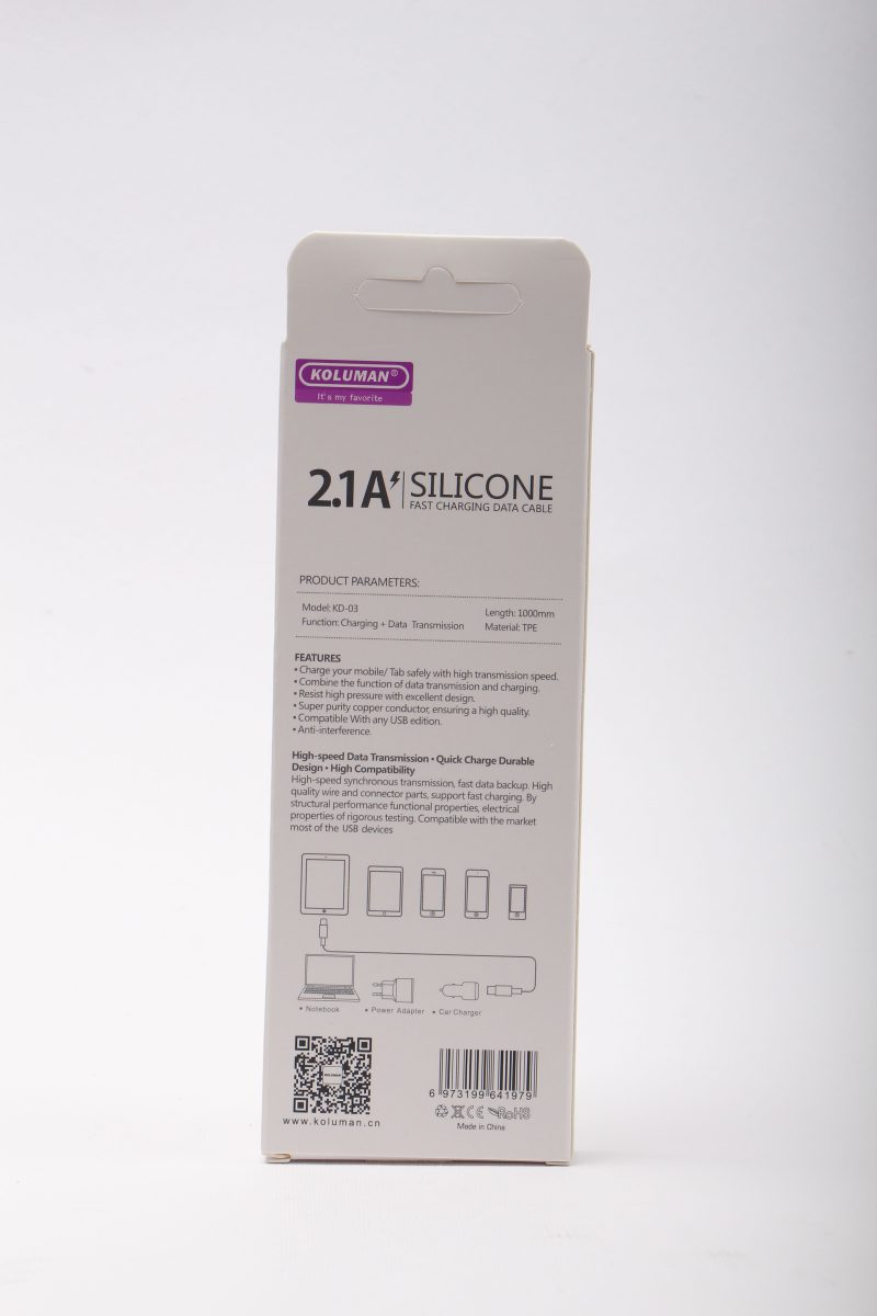 کابل تبدیل USB به USB-C کلومن مدل KD-03 طول 1 متر - Image 5