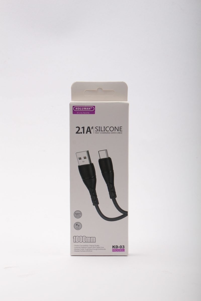 کابل تبدیل USB به USB-C کلومن مدل KD-03 طول 1 متر - Image 3