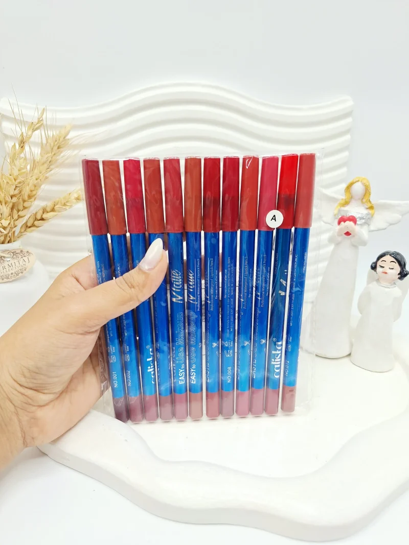 پک 12 تایی خط لب برند کالیستا کد 9963