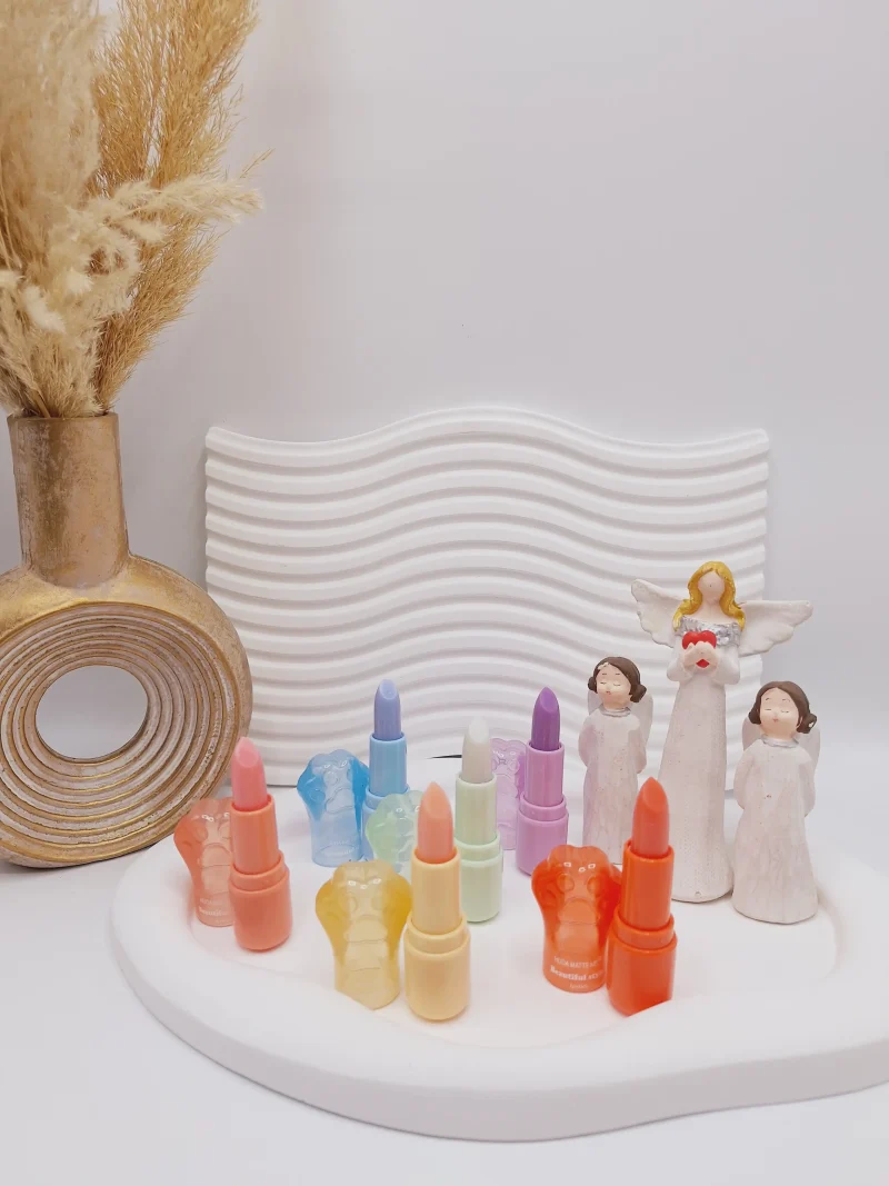 بالم لب پوکه رنگی طرح پنجه برند هدا مات می کد 2034