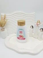 نمک حمام لایه بردار بیوآکوا با رایحه  کیک ماکارون هلو حجم 430 گرم