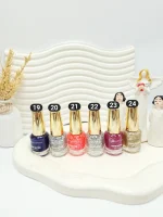 لاک ناخن شاین دار برند FOCUS GLITTER کد 0172