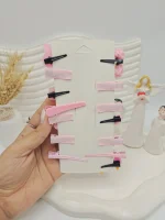 پک گیره مو دخترانه فانتزی خرسی (رنگ صورتی)