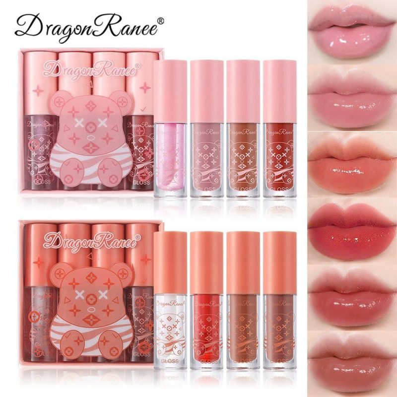 پک لیپ گلاس شاین 4تایی برند Dragon Ranee کد 0026