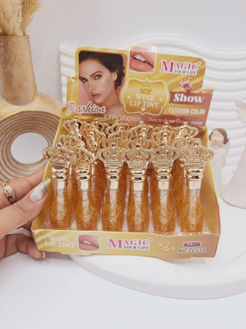 لیپ گلاس ذرات طلا برند MAGIC کد LC235